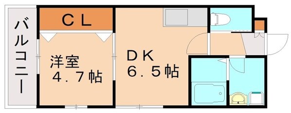 折尾駅 徒歩5分 1階の物件間取画像